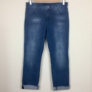 Kut from the Kloth Medium Wash Stretch Cuff Jeans